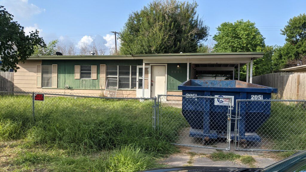 abandoned house during a remodel