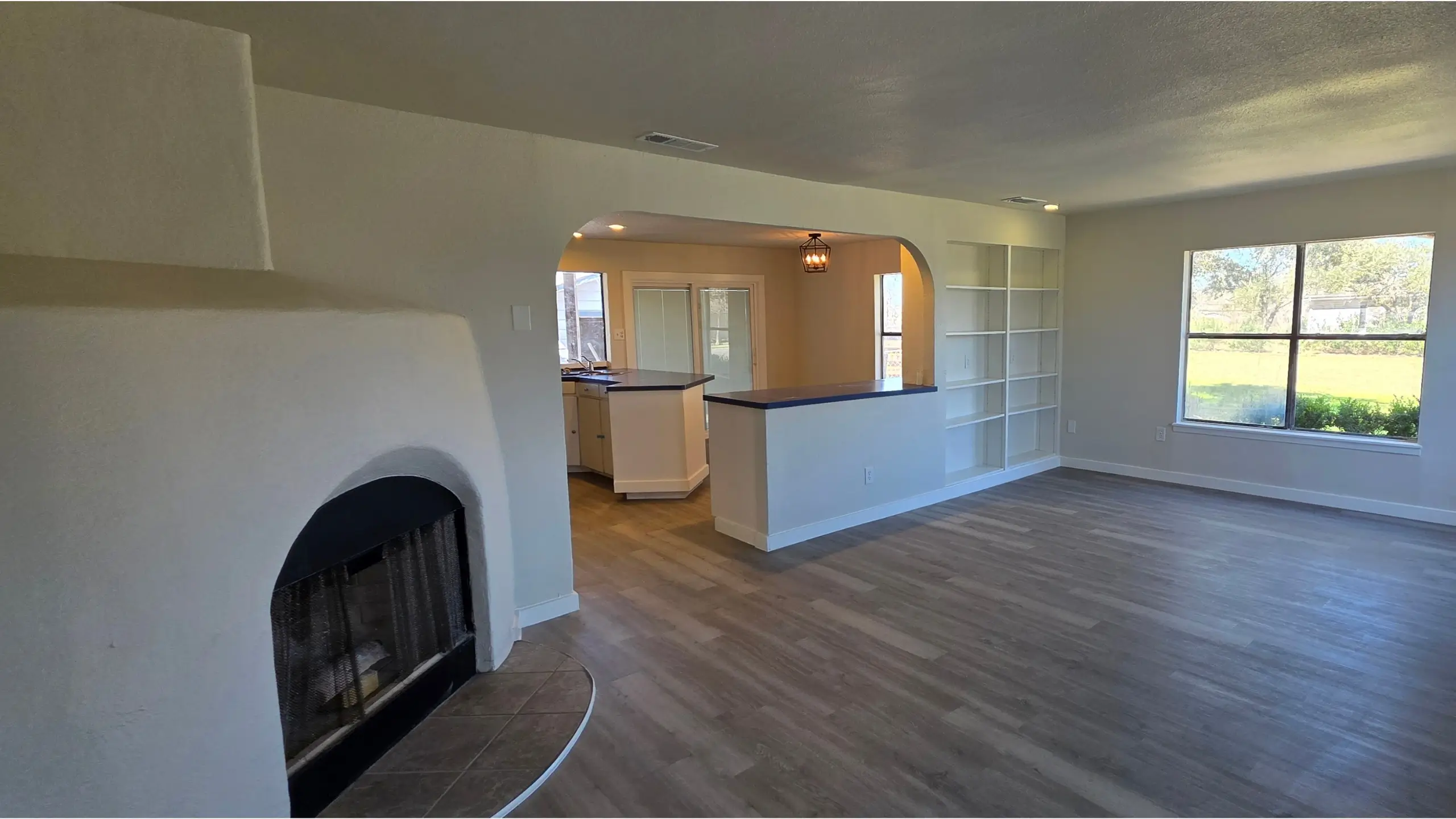 After living room flooring and painting