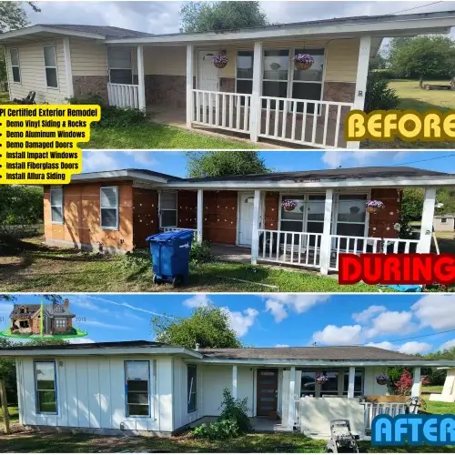 Annaville exterior remodel, new windows, new siding, new doors and painting