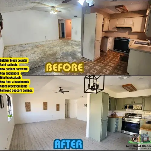 Greenfields by the Bay - new flooring, drywall repairss, interior painting, fixtures, kitchen remodel