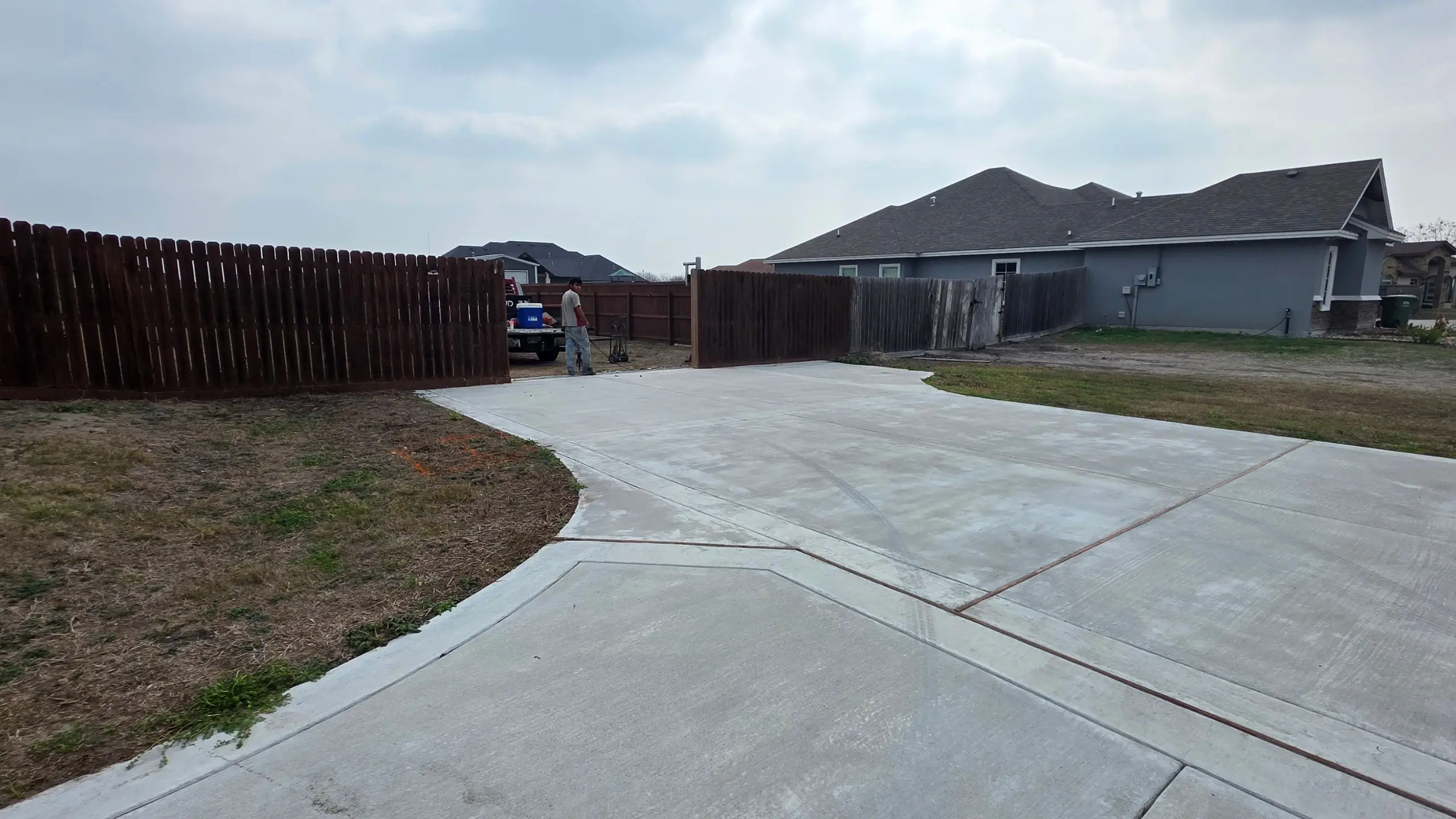 kingsville before carport and shed build